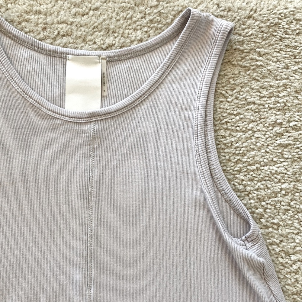 HEATHER Ribbed Swing Tank - Picture 3 of 5